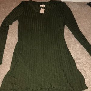 Anthropologie green dress